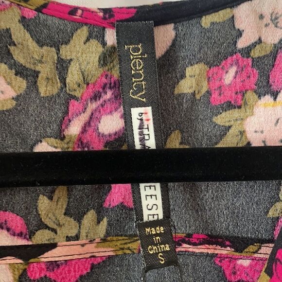 PLENTY BY TRACY REESE DAPPLED ROSES FLOUNCED TIERED MIDI DRESS SMALL NWT NEW - Picture 5 of 9